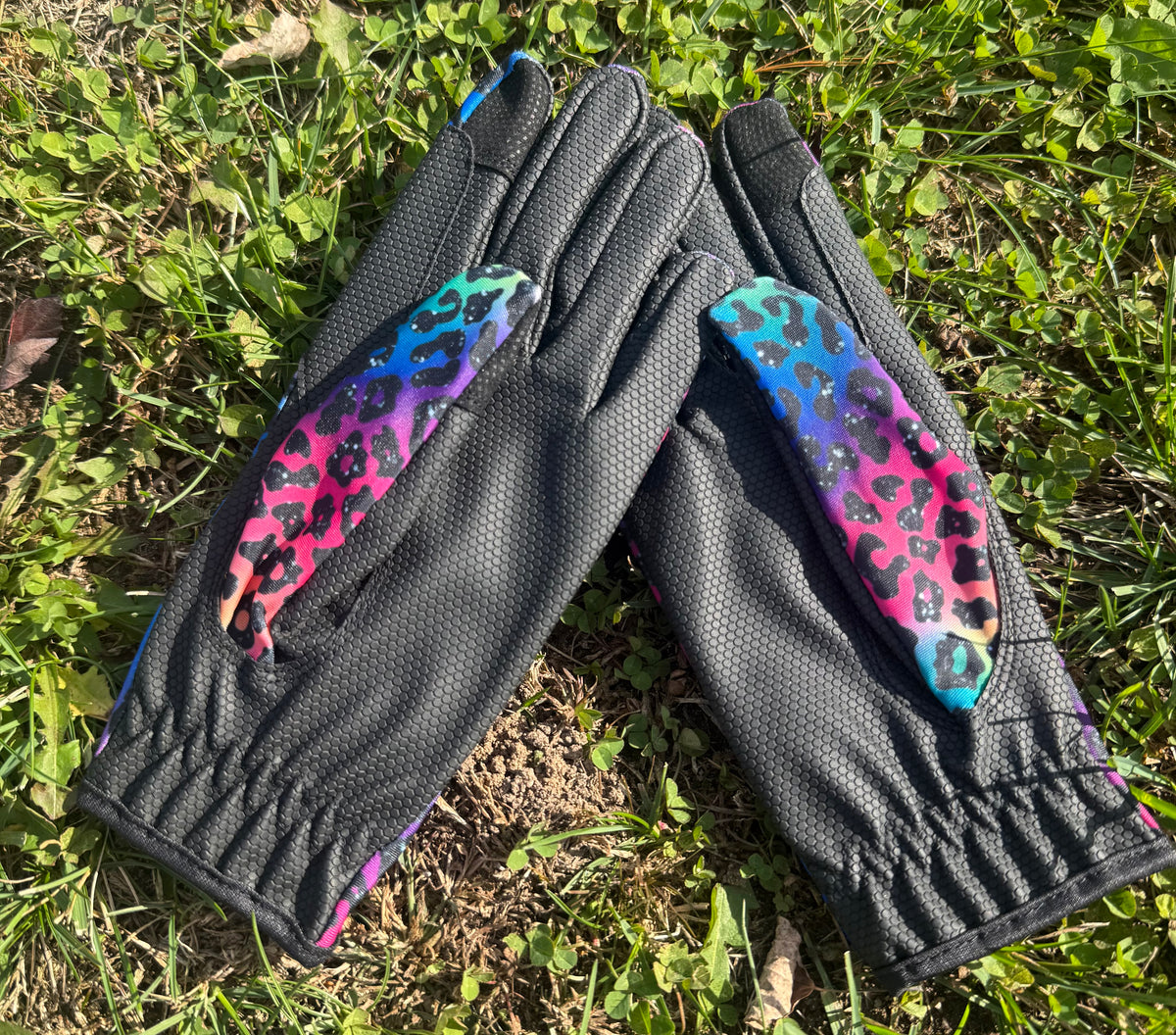 Rainbow Leopard Motiongrip Performance Gloves
