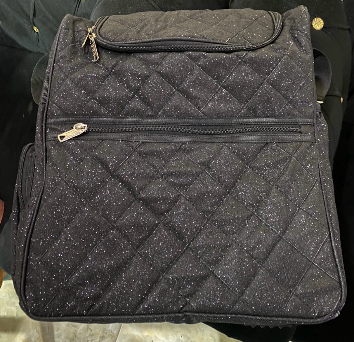 Glitter Black Equestrian Travel Bags