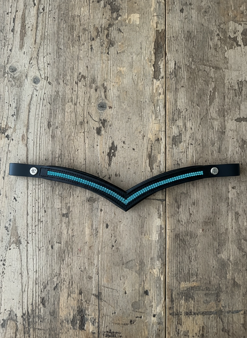 Turquoise Passion Luxe Quick Snap Browband