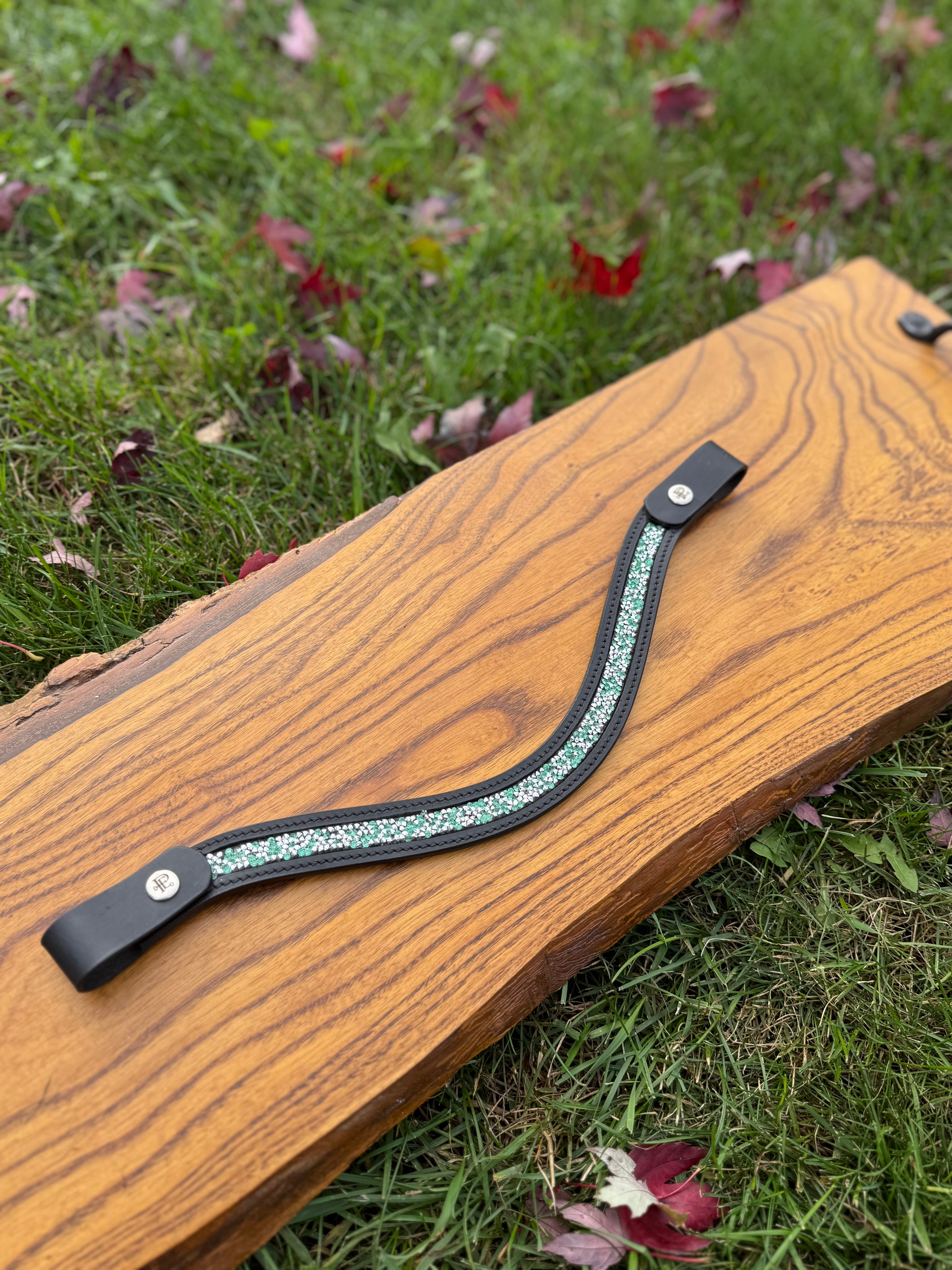 Silver Mint Luxe Quick Snap Browband