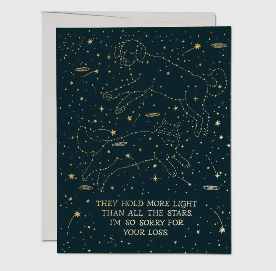 Constellation Pet Sympathy card
