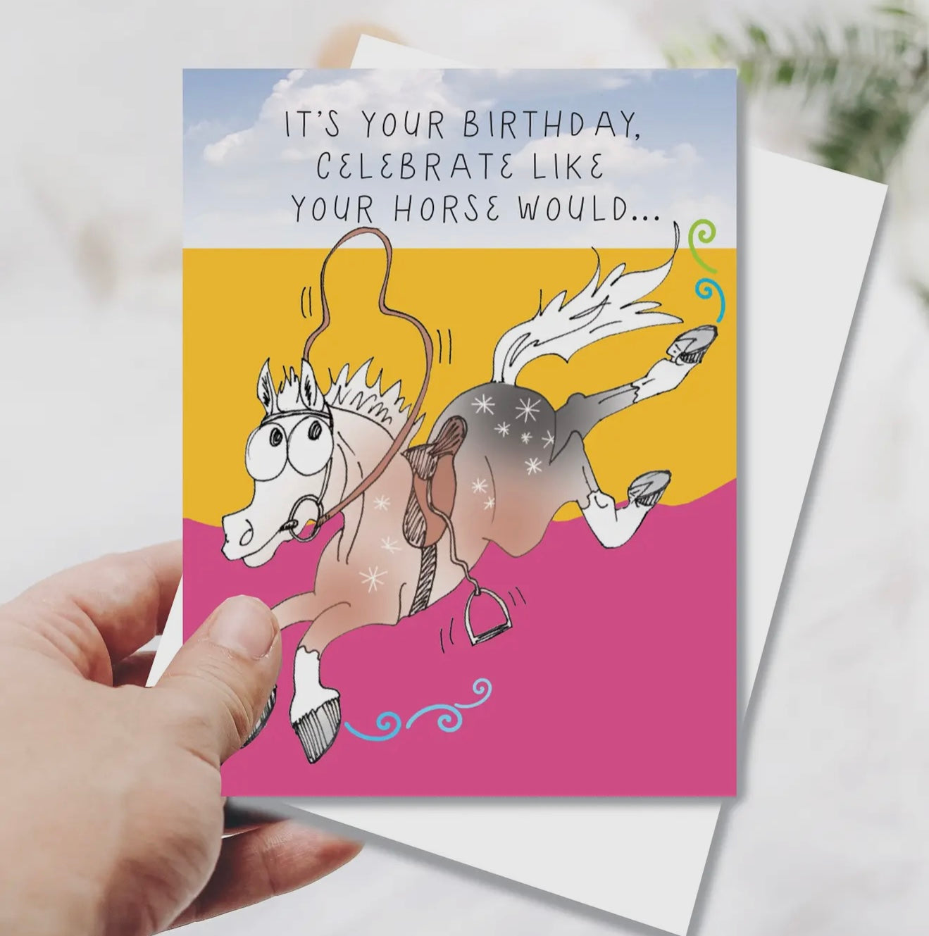 Celebrate Like your Horse Birthday Card
