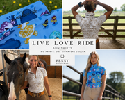 Live Love Ride Collared Sun Shirt