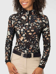 Neutral Modern Begonia Long Sleeve Sunshirt