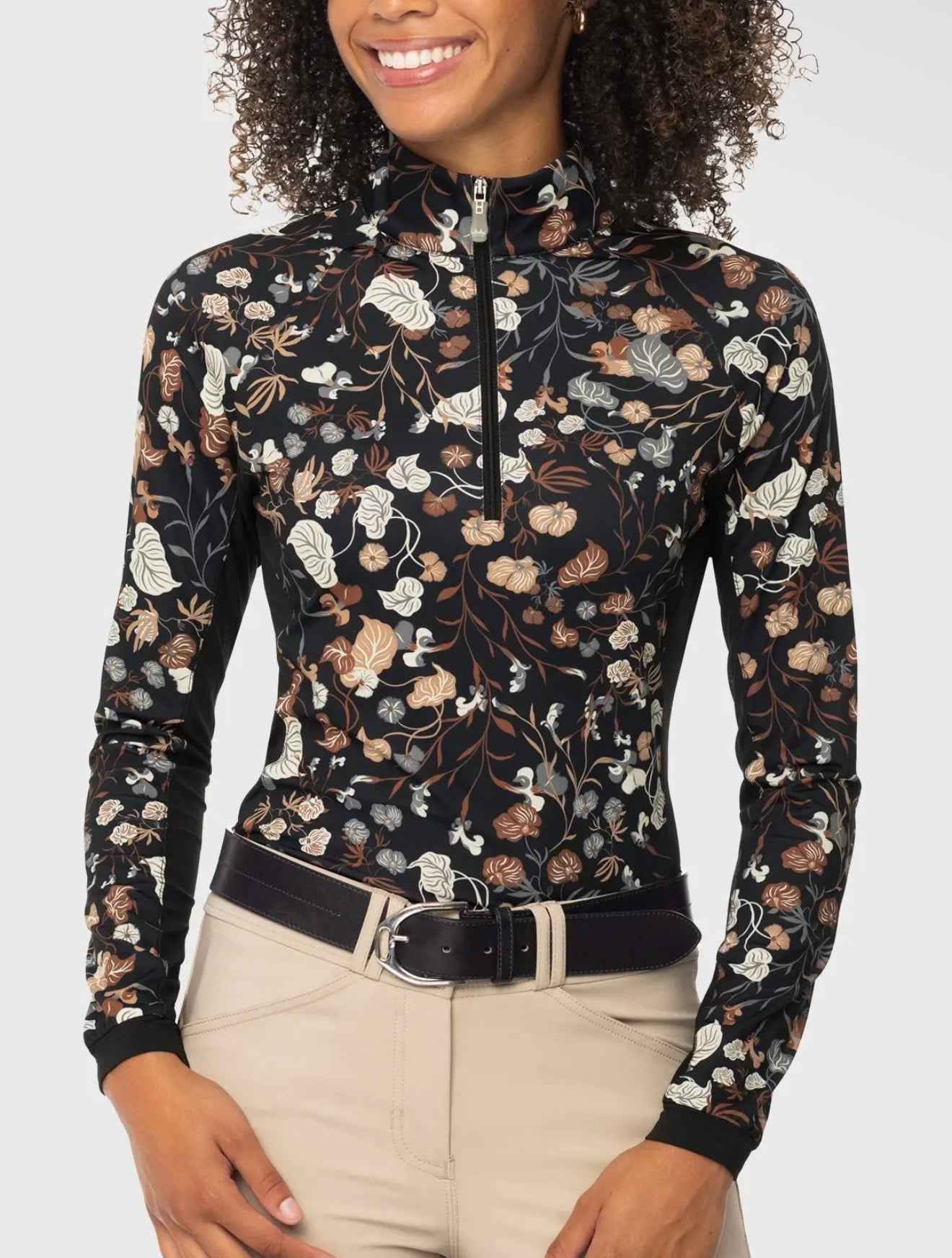 Neutral Modern Begonia Long Sleeve Sunshirt