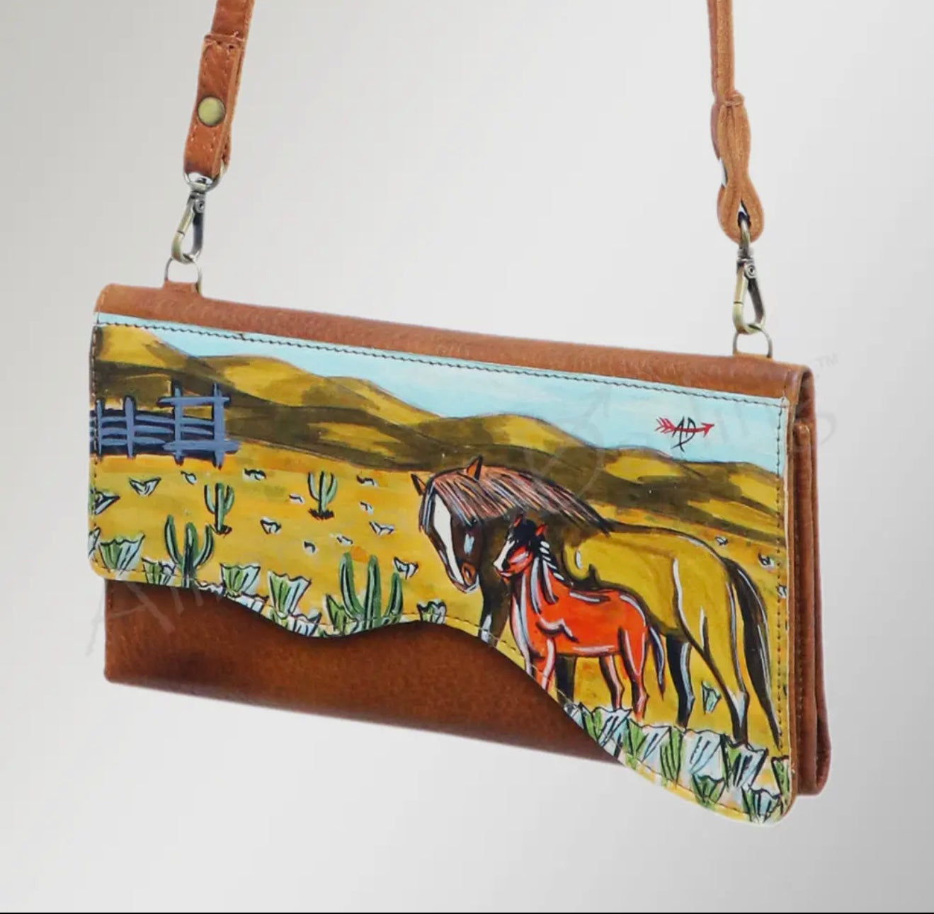 Mare & Foal Western Purse & Clutch