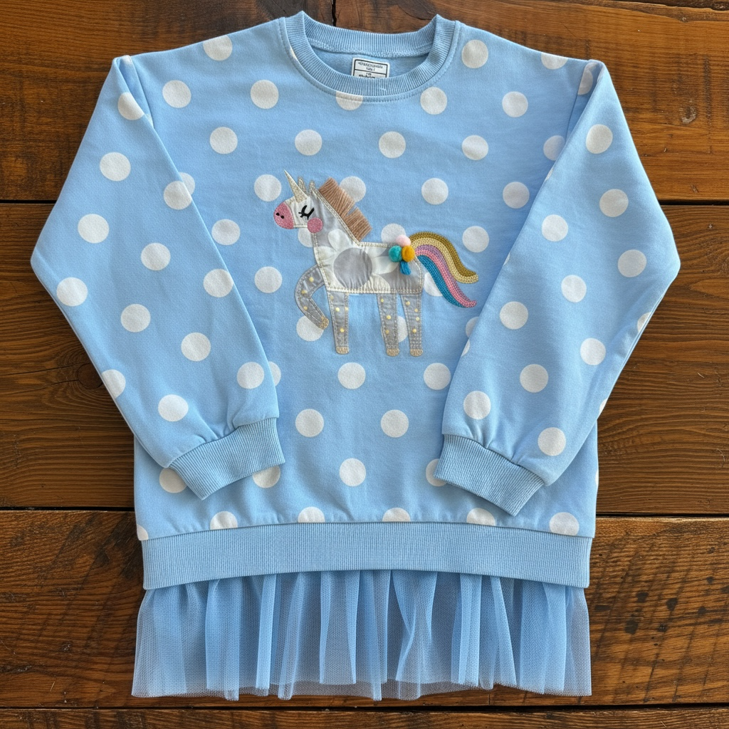 Unicorn Polka Dot Sweater