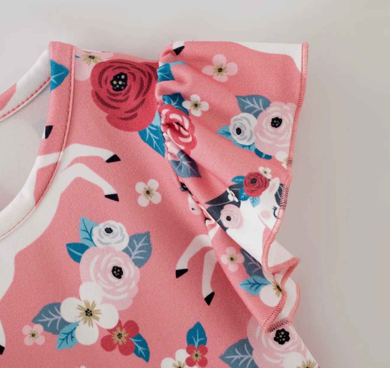 Ponies & Roses Flutter Sleeve Dress