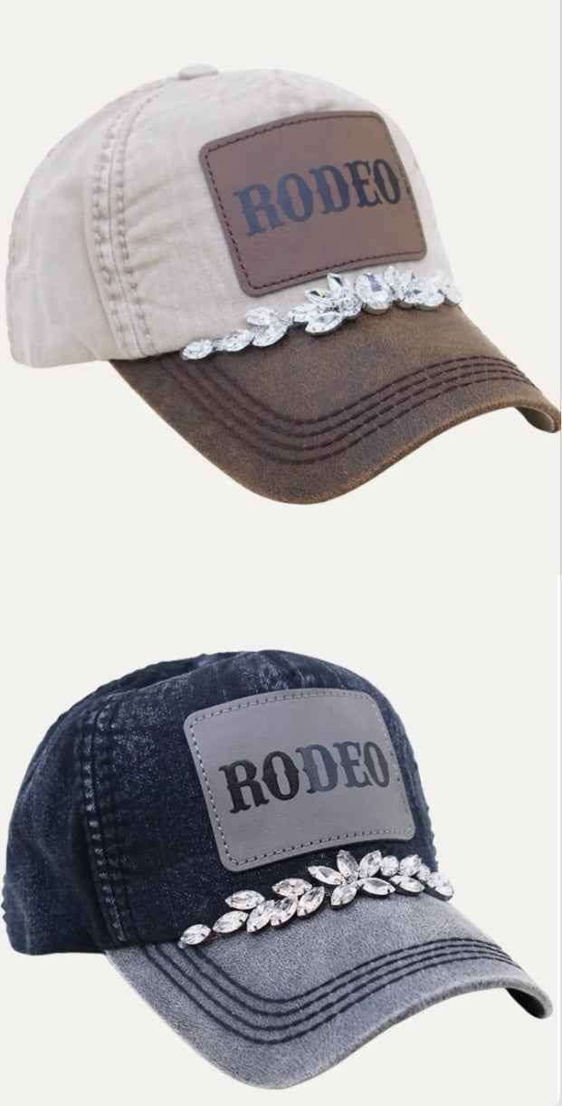 Rodeo Rhinestone Baseball Cap