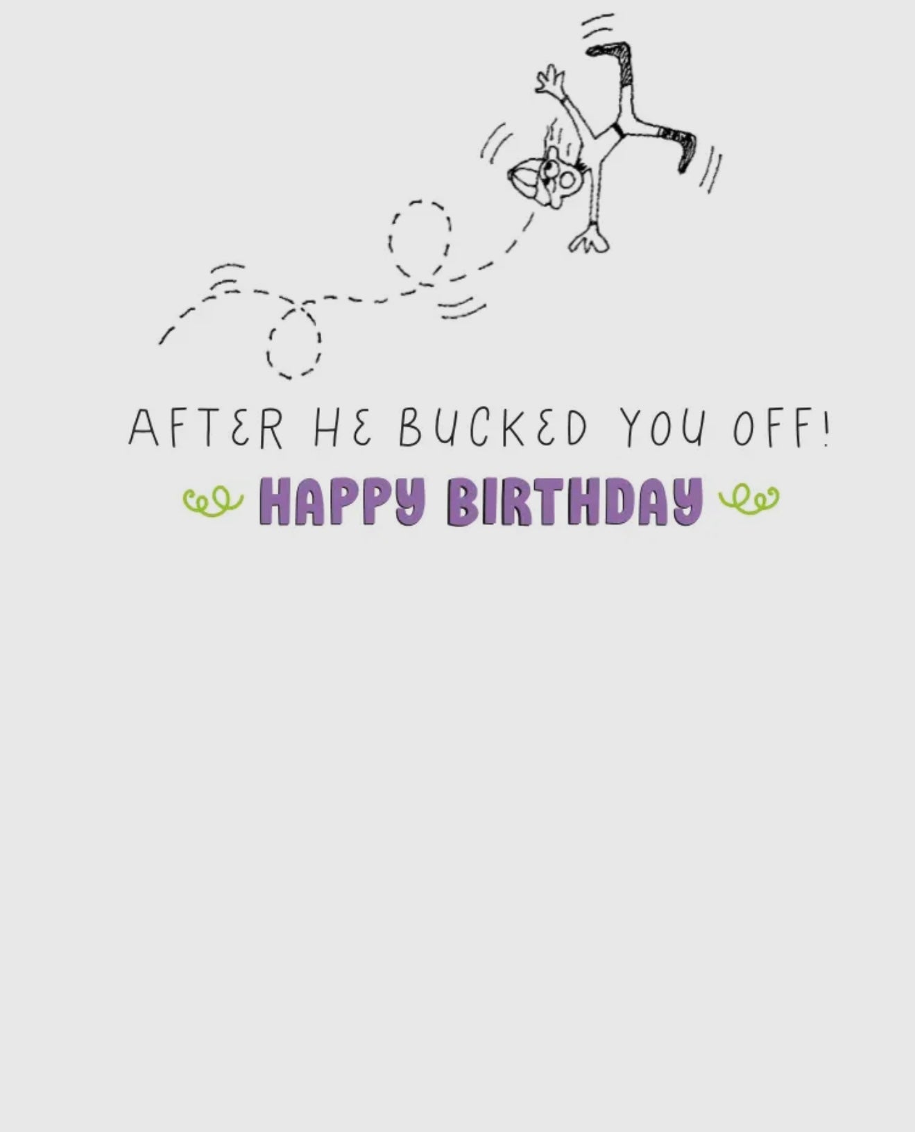 Celebrate Like your Horse Birthday Card