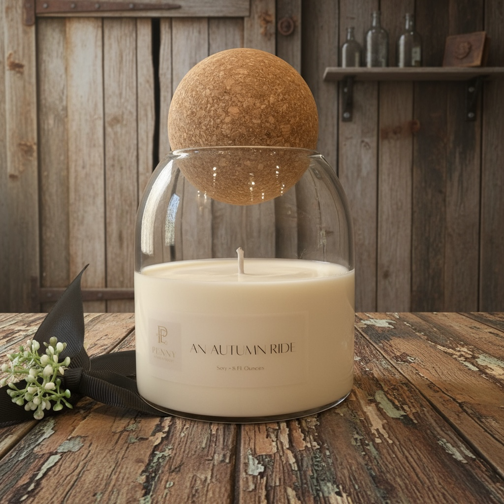 An Autumn Ride Candle