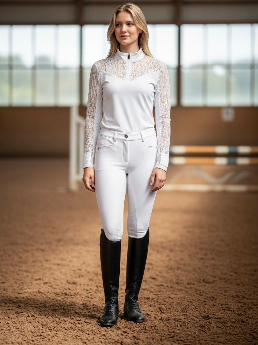 Lacey White Show Shirt