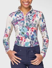Kastel - Amethyst Watercolor Floral long sleeve Sunshirt