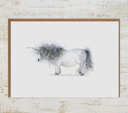 Shabby Unicorn Pong Card