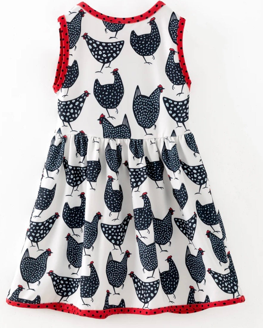 Sleeveless Chicken Dress