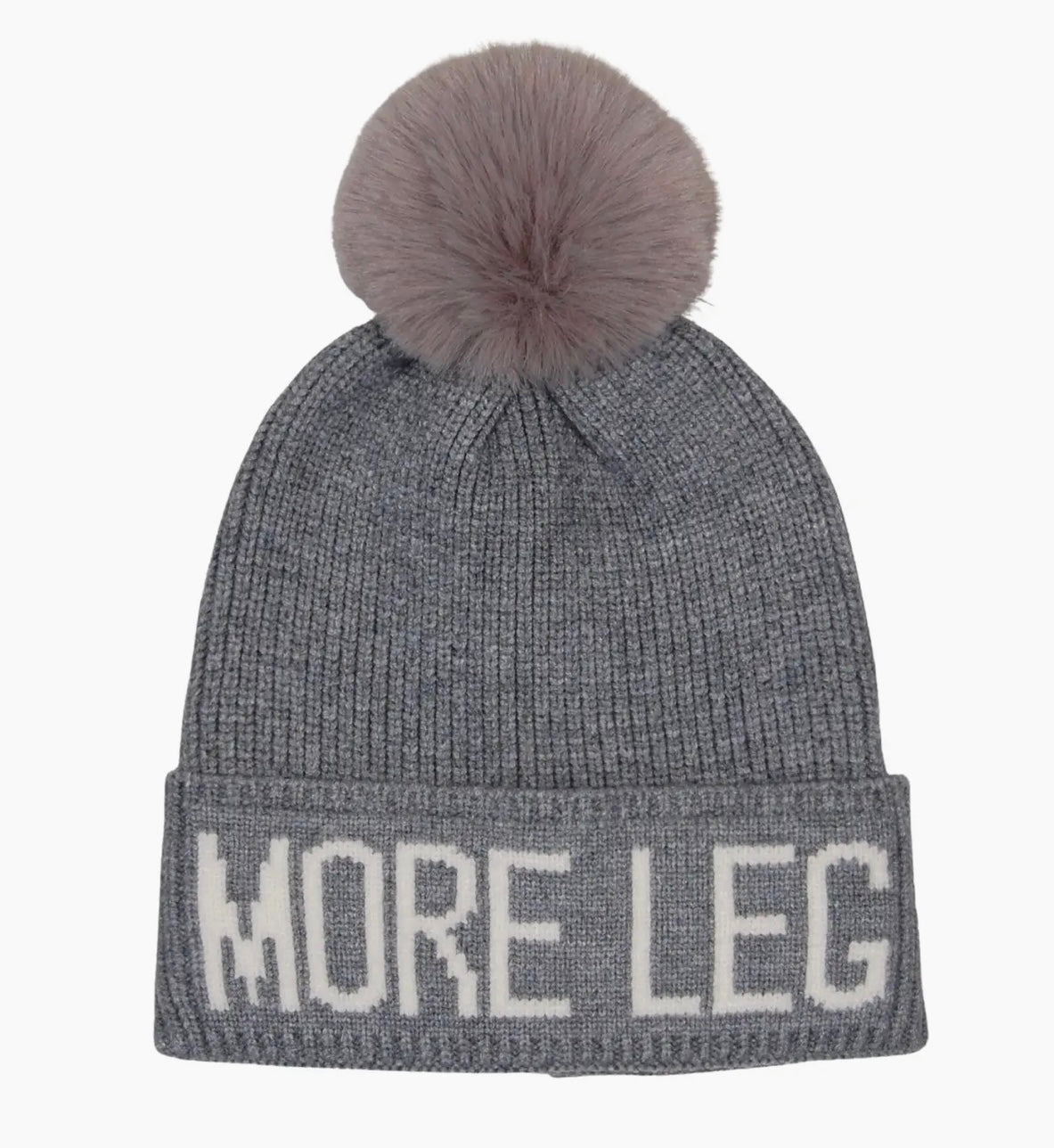 More Leg Pom Beanie - Stylish Winter Hat