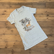 Coffee, Chocolate, Horses Ladies Tee