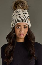 Ivory Horse Pom Hat